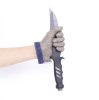 5101-Five Finger Wrist Glove With Textile Strap, Stainless Steel Chainmail Gloves Steel Mesh Gloves for Butcher Slaughterhouse Wholesale Price Manufacturer