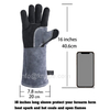 16inches Reinforcement Heat Insulate Cowhide Split Welding Safety Work Leather Gloves