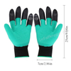 ABS Claw Garden Working Glove, 3/4 Palm Coated Latex Coated Safety Gloves with Foam Finishing