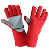 16 Inch Cowhide Leather Working Gloves Cow Split Fire Resistant Gloves Heavy Duty Handling Gloves