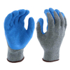 10 gauge TC liner latex coated gloves, cheap blue latex coated working hand gloves