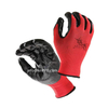 13 Gauge Red Black Nitrile Coated Chemical Resistant Protective Safety Working Glove
