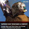 Professional MIG Welding Gloves | Comfort & Heat Resistance Leather Gloves, Black Cuffing TIG Welder Gloves