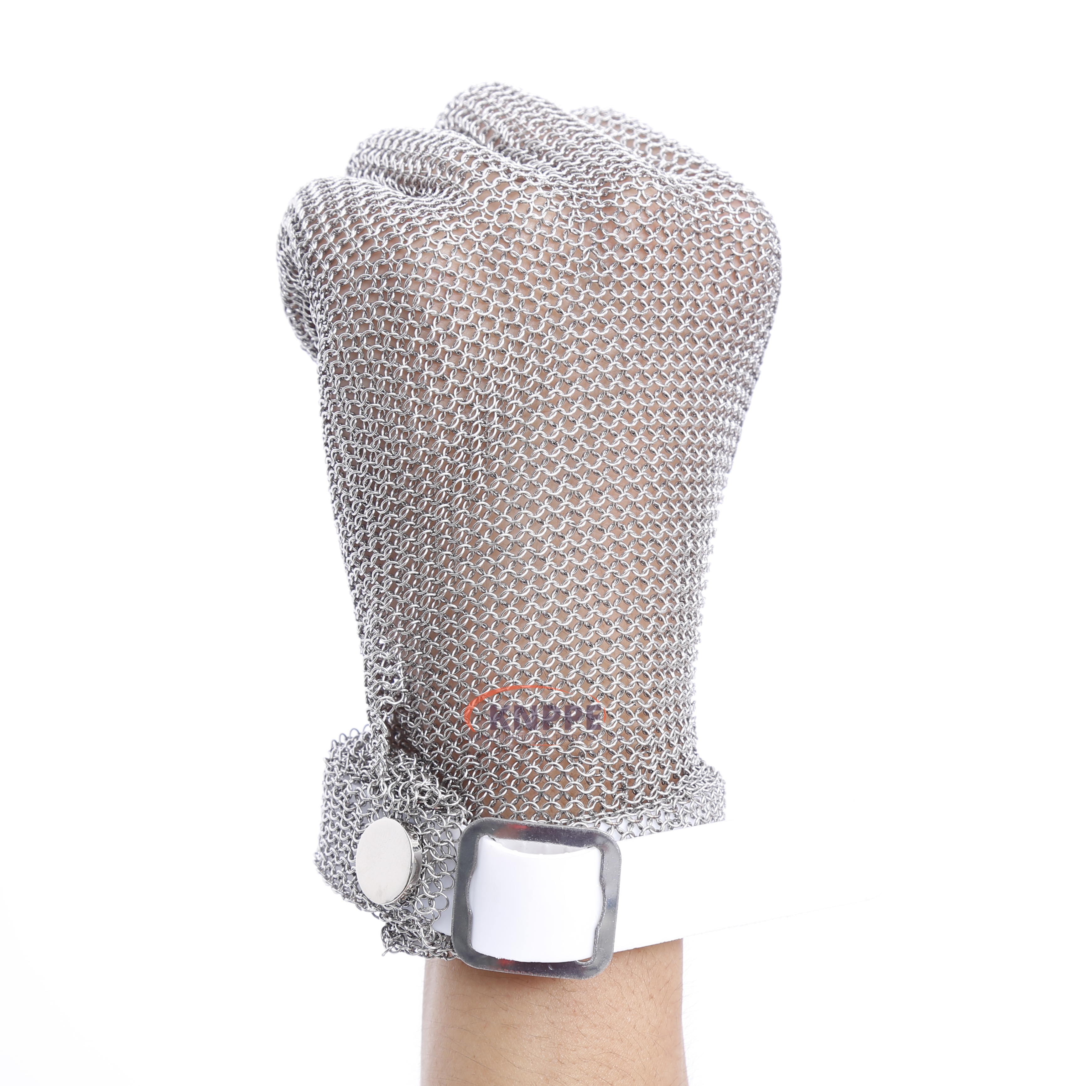 Stainless 304L Steel Work Gloves with TPU Strap, Slaughter Work Safety Processing Gloves