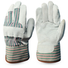 10.5" Cowhide Split Leather Labor Working Driver Industrial Work Gardening Safety Welding Gloves Oil Rigger Gloves